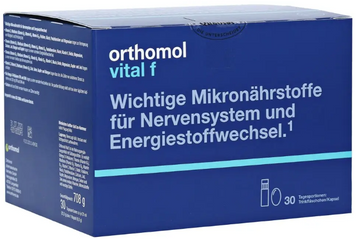 Orthomol Vital F Мультивитаминный ортомолекулярный комплекс для женщин 30 дней (питьевые бутылочки/капсулы) 1088700 фото