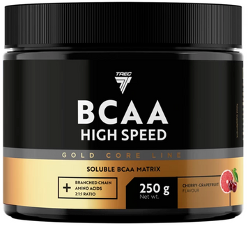 Trec Nutrition Gold Core Line Bcaa High Speed 250 g / 25 servings / cherry-grapefruit 1083485 фото