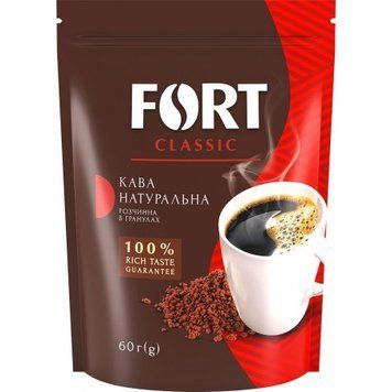 Кава розчинна Fort в гранулах 60 г (8720254065564) 1308113 фото