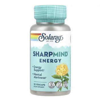 Solaray SharpMind Nootropics Energy - 30 vcaps 1472053 фото