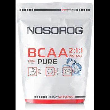 Амінокислота для спорту Nosorog BCAA 2:1:1 200 g / 36 servings / Pure 940654 фото