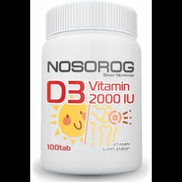 Nosorog Vitamin D3 2000 IU 100 caps / 100 servings 1032698 фото