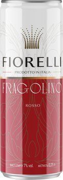Напій на основі вина Fiorelli Fragolino Rosso, солодкий червоний, 7% 0.25 л (PLK8002915006087) 1166591 фото