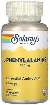 Solaray L-Phenylalanine 500mg - 60 Veg Capsules 1452803 фото