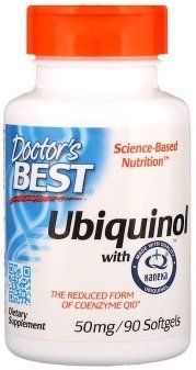 Doctor's Best Ubiquinol Featuring Kaneka's QH 50 mg 90 Softgels Коэнзим Q10 538271 фото