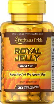 Puritan's Pride Royal Jelly 500 mg-120 Softgels 445166 фото