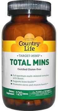 Country Life Target-Mins Total Mins 120 Tabs 490535 фото