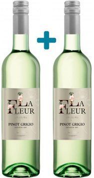 Набір вина Peter Mertes La Fleur "Pinot Grigio", сухе біле, 2x0.75л 12% (WHS2000820339197) 1214822 фото