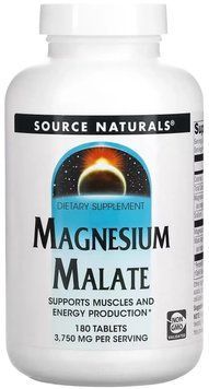 Source Naturals Magnesium Malate 1250 mg - 180 Tablets 1452228 фото