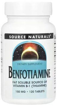 Source Naturals Benfotiamine 150mg - 120 Tablets 1452293 фото