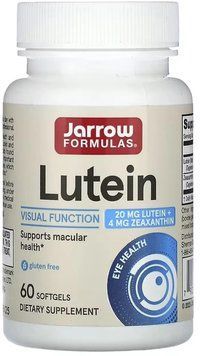 Jarrow Formulas Lutein 20mg - 60 softgels 1460775 фото
