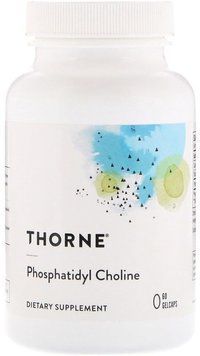 Thorne Research Phosphatidyl Choline 60 Gelcaps Фосфатидилхолін 532317 фото