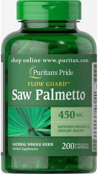 Puritan's Pride Saw Palmetto 450 mg 200 caps Со Пальметто 519281 фото