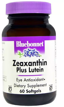 Bluebonnet Nutrition Zeaxanthin plus lutein Зеаксантин плюс лютеїн 60 м'яких желатинових капсул 1052418 фото