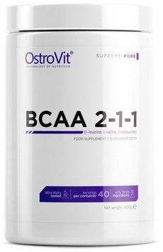 Амінокислота для спорту OstroVit Extra Pure BCAA 400 g /40 servings/ Orange 391304 фото