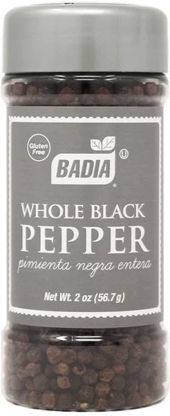 Перец Badia черный целый 56.7 г (033844002268) 1107349 фото