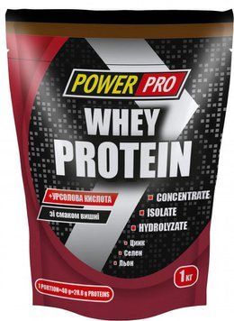 Power Pro Whey Protein 1000 g /25 servings/ Вишня 419937 фото
