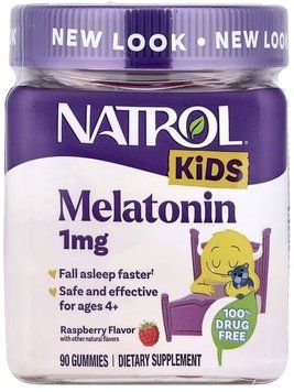 NATROL Kids Melatonin 1mg - 90 gummies 1456277 фото