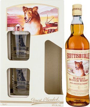 Виски Scottish Collie, 0.7л 40% + 2 стакана (PLK91128841118) 1163419 фото
