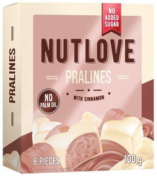 Пралине All Nutrition Nutlove Pralines 100g White Cinamon 1032101 фото
