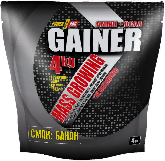 Гейнер Power Pro Gainer 4000 g /100 servings/ Банан 812904 фото
