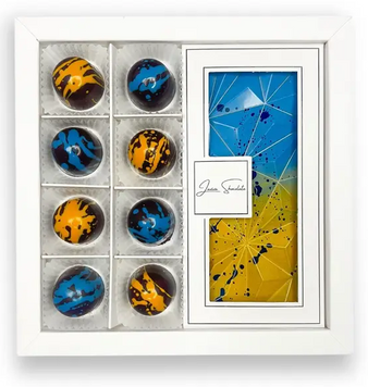 Цукерки шоколадні Laviva Chocolate Patriot Set of bonbons Patriot 200 г (UA-0181) 1381041 фото