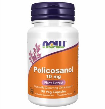 Now Foods Policosanol 10mg - 90 Veg Capsules 1454301 фото