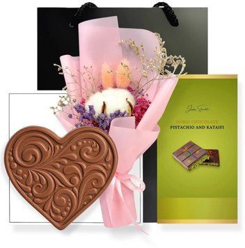 Подарунковий набір Дубайський шоколад Laviva Chocolate Бурштин 1415480 фото
