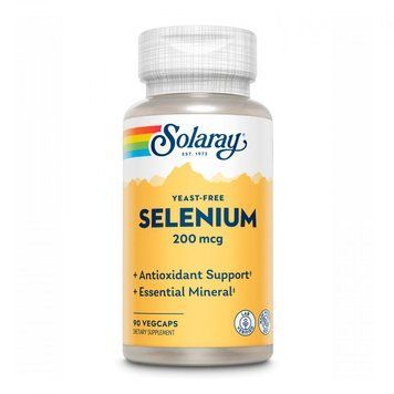 Solaray Selenium Yeast Free 200mcg - 90 vcaps 1472054 фото