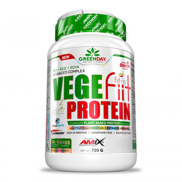 Протеин Amix Nutrition GreenDay Vege-Fiit Protein 720 g /24 servings/ Double chocolate 934540 фото