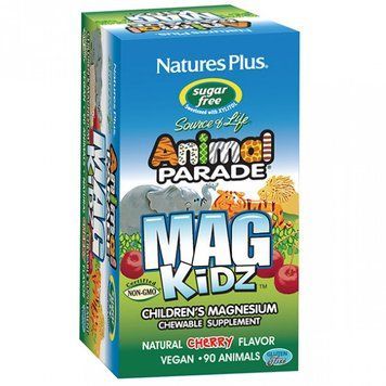 Natures Plus Animal Parade Mag Kidz Sugar Free 90 chewables Магний для детей, без сахара, вкус вишни 491997 фото