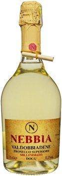 Вино ігристе Nebbia Valdobbiadene Prosecco Superiore Mellesimato Brut біле сухе 0.75 л (FSH_8020502075032) 1361670 фото
