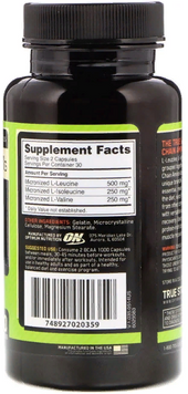 Амінокислота для спорту Optimum Nutrition BCAA 1000 60 Capsules 385952 фото