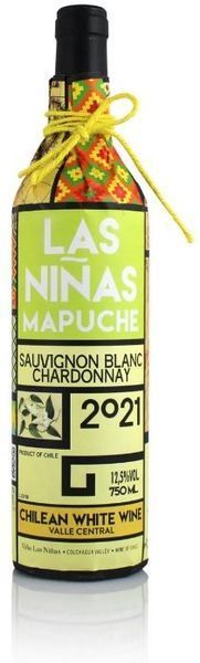 Вино Las Ninas Mapuche Sauvignon Blanc-Chardonnay біле сухе 0.75л (WHS7804661041487) 1249612 фото