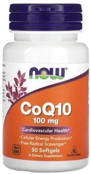 Now Foods CoQ10 100mg - 50 Softgels 1449902 фото