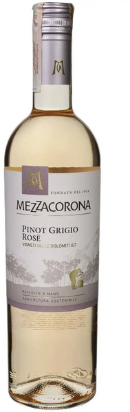 Вино Mezzacorona Pinot Grigio Rose Vignetti Delle Dolomiti Igt розовое сухое 12 % 0.75 л (8004305000613) 1217665 фото