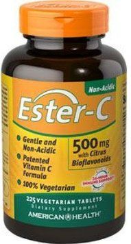 American Health Ester-C 500 mg з цитрусовими биофлавоноидами 225 вегетаріанських таблеток 774178 фото
