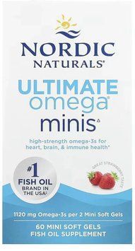 Nordic Naturals Ultimate Omega 2X Minis - 60 mini softgels 1453326 фото