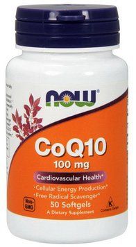 Now Foods CoQ-10, 100 mg, 50 Softgels 685387 фото