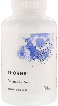 Thorne Research, Glucosamine Sulfate, 180 Vegetarian Capsules (THR-77702) 608403 фото
