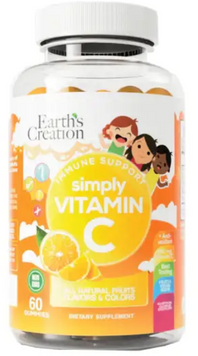 Earth`s Creation Kids Vitamin C Gummy Дитячий вітамін С 60 жувальних цукерок 1045268 фото