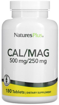 Nature's Plus Cal/Mag Кальций и магний 500 мг / 250 мг 180 таблеток 1116326 фото
