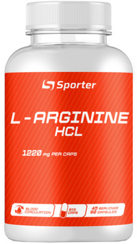 Амінокислота для спорту Sporter L - Arginine HCL 90 caps / 45 servings 1030944 фото