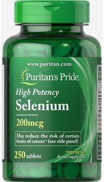 Puritan's Pride Selenium 200 mcg 250 tabs 446003 фото