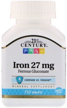 21st Century Iron 27 mg 110 Tablets 476597 фото