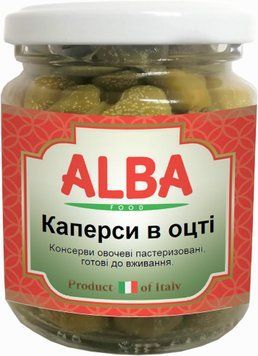 Каперсы ALBA FOOD в уксусе 106 мл (8033162869460) 1336216 фото