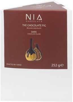 Інжир NIA CHOCOLATE The Chocolate Fig Dark 252 г, сушений у чорному шоколаді з ароматом бренді (8683465820110) 1218527 фото