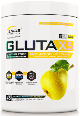 Genius Nutrition Gluta-X5 405 g / 45 servings / Pear 1021895 фото