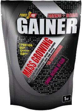 Гейнер Power Pro Gainer 1000 g / 25 servings / Лісова ягода 812905 фото