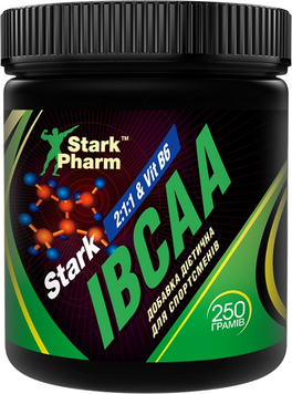 Амінокислота для спорту Stark Pharm Stark IBCAA 2-1-1/Vit B6 250 g / 50 servings / unflavoured 1094648 фото